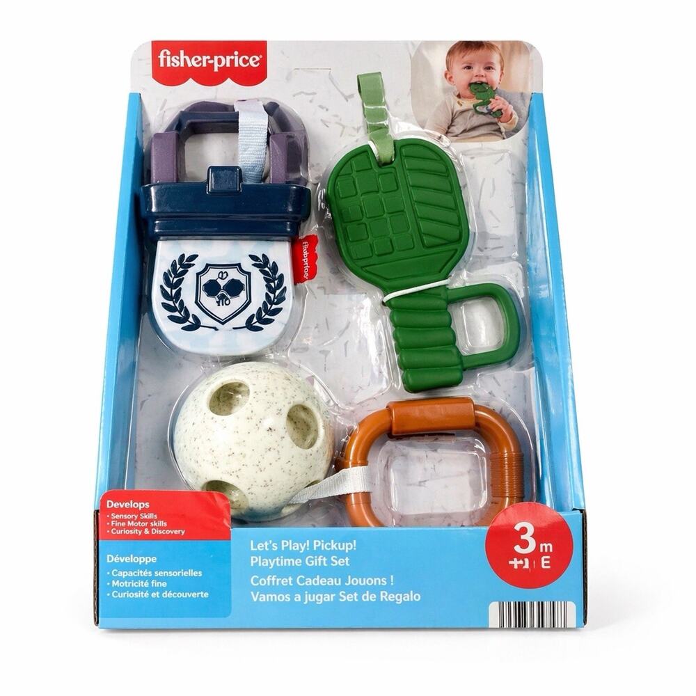 Fisher Price Baby Teether Toy Set 3+ Months Sensory Infant Toy NEW